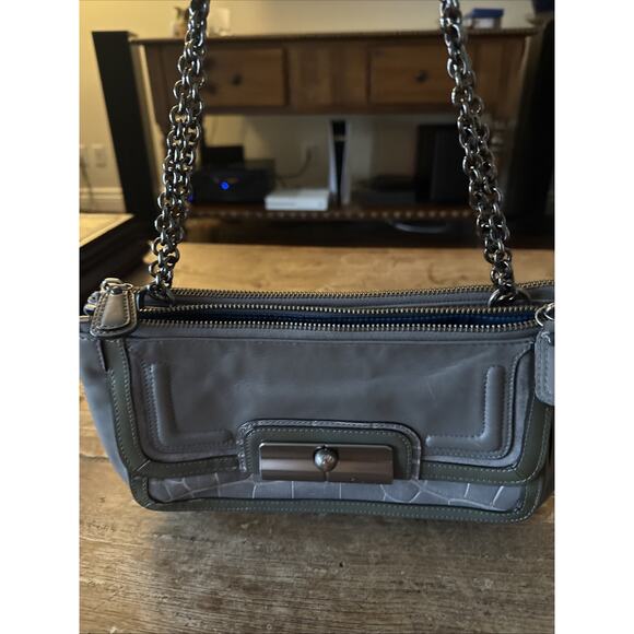 Vintage Kristin Olive Coach Chain bag - Picture 3 of 14